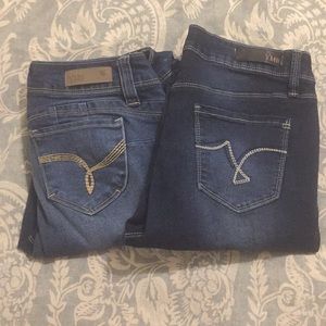 2 pairs YMI skinny jeans jeggings